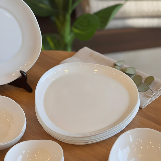 Opal Plate Set - 28 Pcs